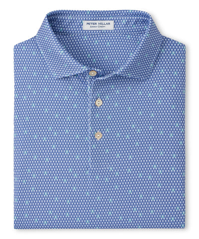 Peter Millar Geo Skull Print Short Sleeve Performance Polo, Men's Big & Tall