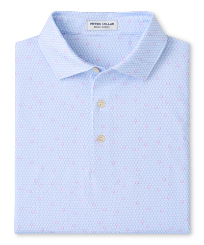 Peter Millar Geo Skull Print Short Sleeve Performance Polo, Men's Big & Tall