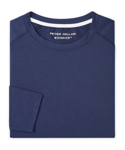 Peter Millar Aurora Performance Long Sleeve Tee Shirt, Men's Big & Tall