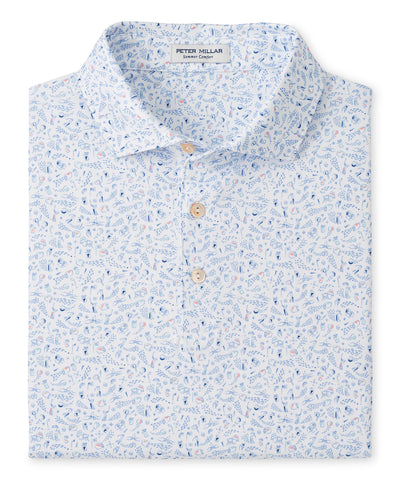 Peter Millar Nice Shot Print Short Sleeve Performance Polo, Men's Big & Tall