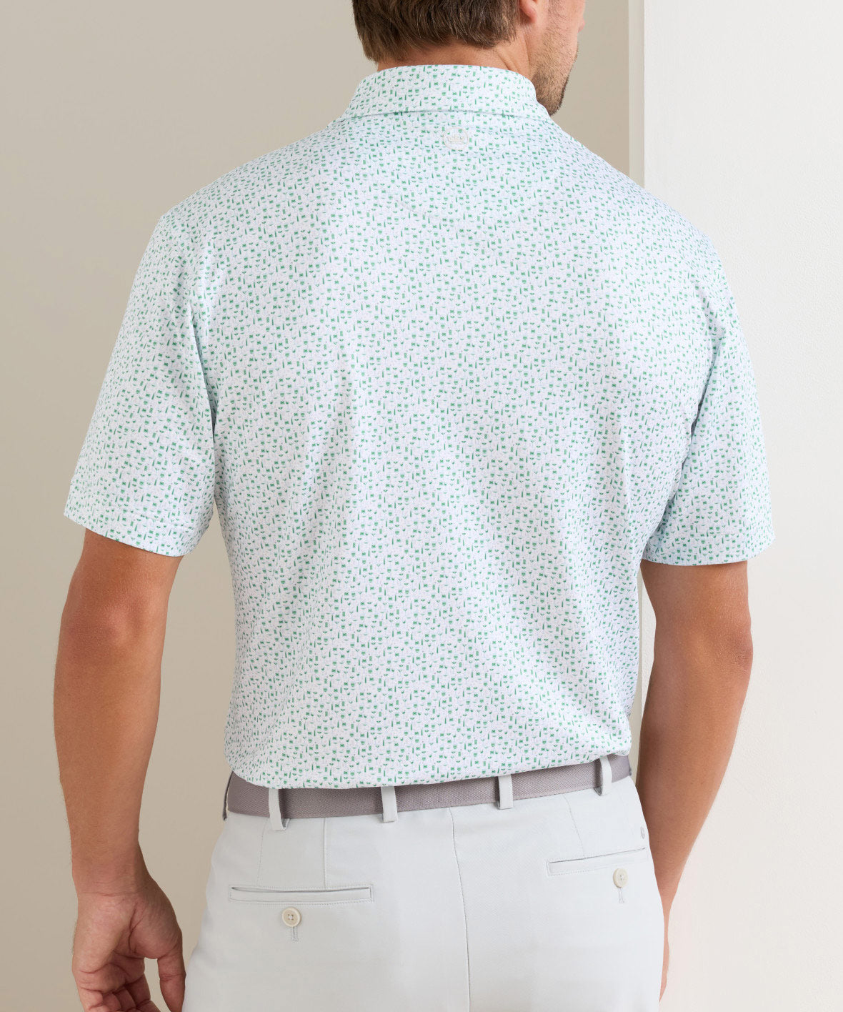 Peter Millar Cheers Print Short Sleeve Performance Polo, Men's Big & Tall