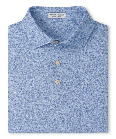 Peter Millar Parker Print Short Sleeve Performance Polo, Men's Big & Tall