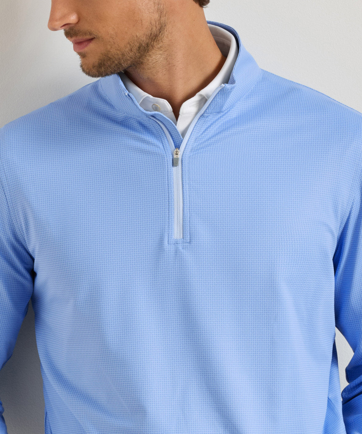 Peter Millar Basket Weave Perth Quarter-Zip Pullover, Men's Big & Tall