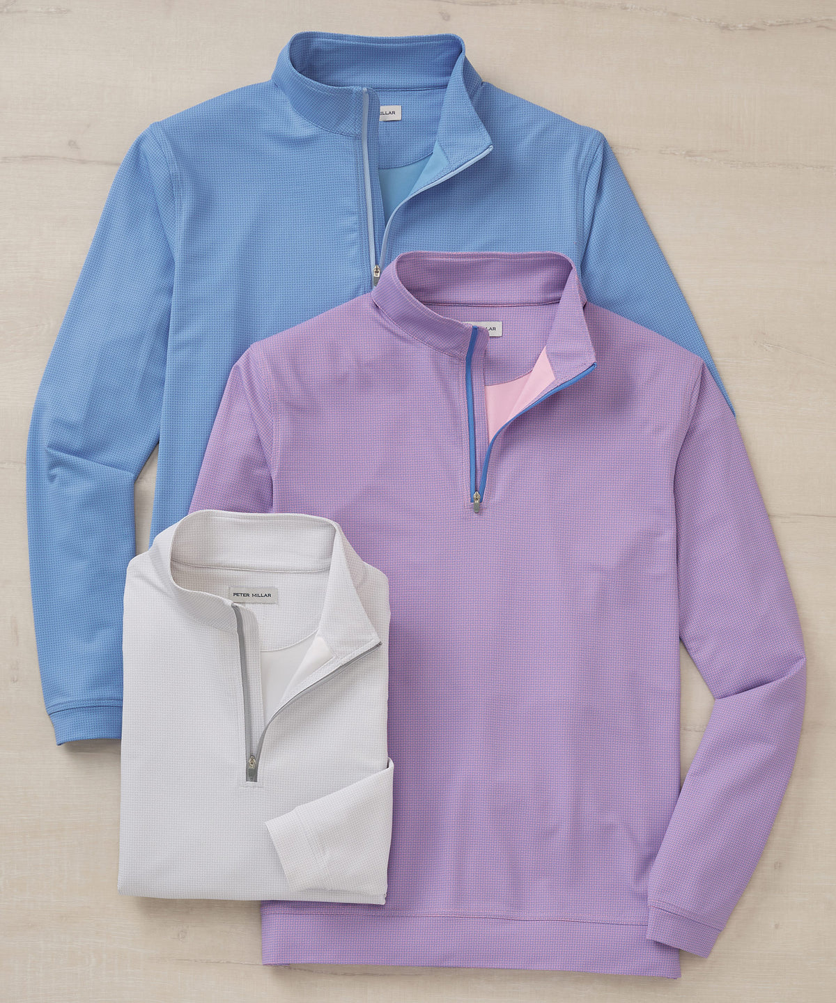 Peter Millar Basket Weave Perth Quarter-Zip Pullover, Men's Big & Tall