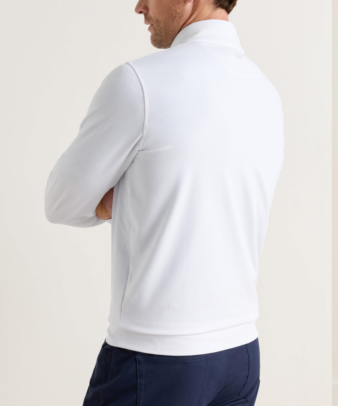 Peter Millar Perth Cross-Hatch Quarter-Zip Pullover, Men's Big & Tall
