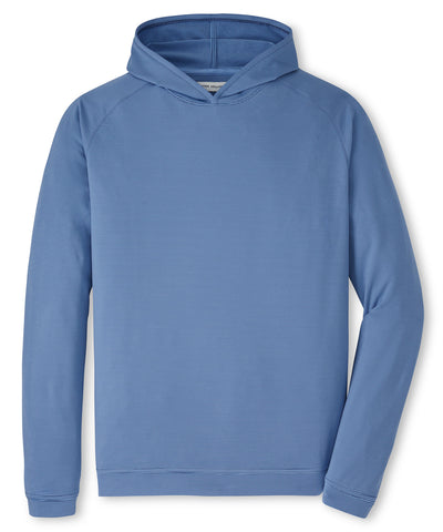 Peter Millar Long Sleeve Pine Sugar Stripe Performance Hoodie, Men's Big & Tall