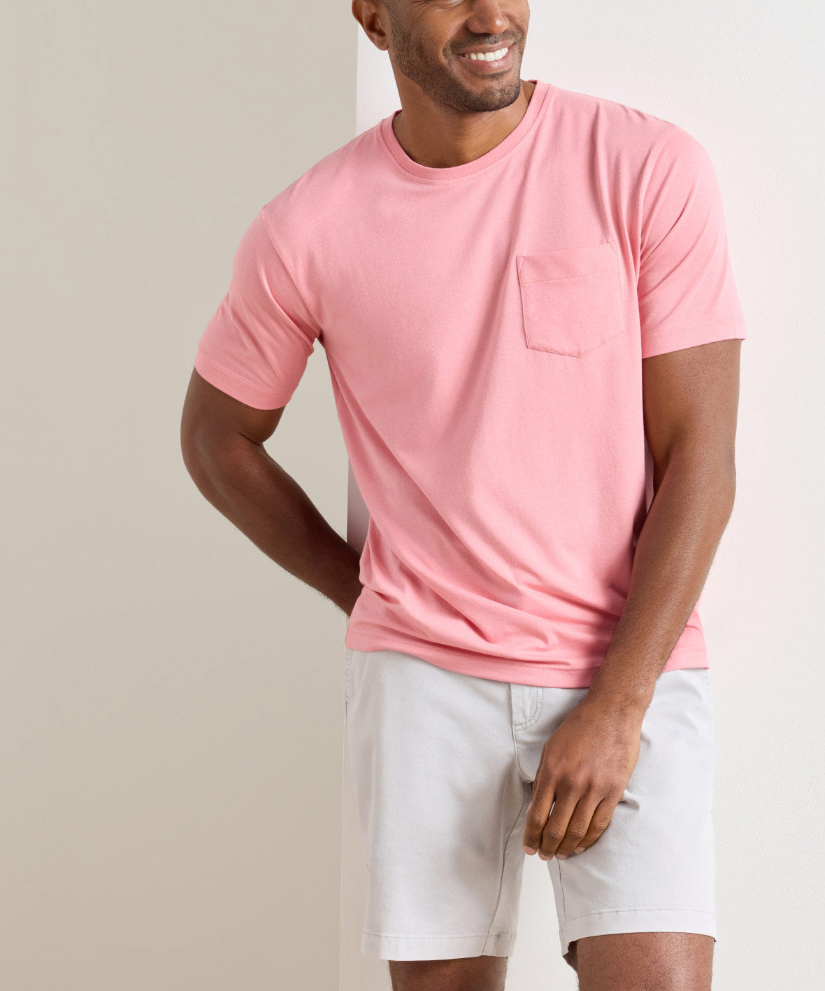 Peter Millar Short Sleeve Crown Comfort Pocket Tee, Men's Big & Tall