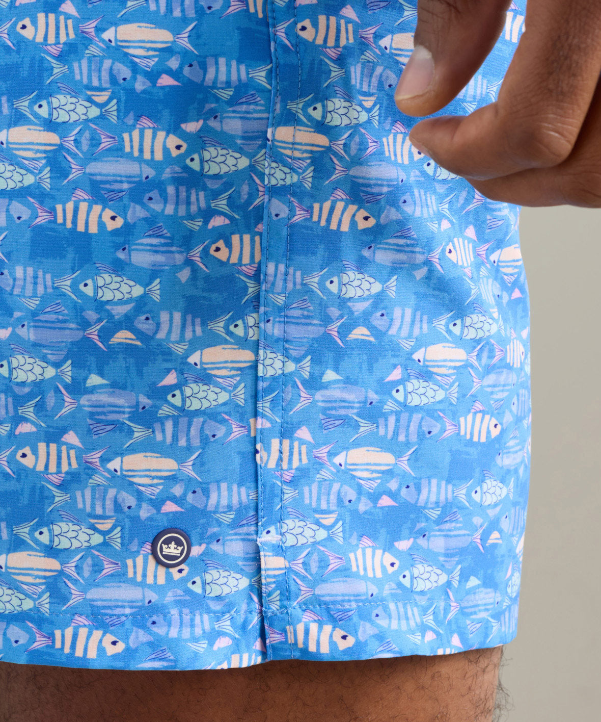 Peter Millar Sunfish Print Swim Trunk, Men's Big & Tall