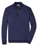 Peter Millar Saratoga Stripe Quarter Zip Sweater