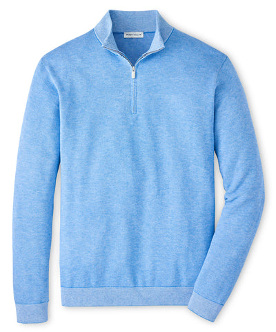 Peter Millar Coolspun Light Birdseye Quarter-Zip Pullover, Men's Big & Tall