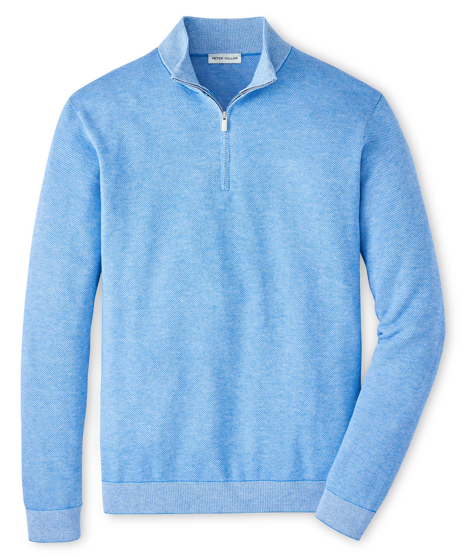 Peter Millar Coolspun Light Birdseye Quarter-Zip Pullover