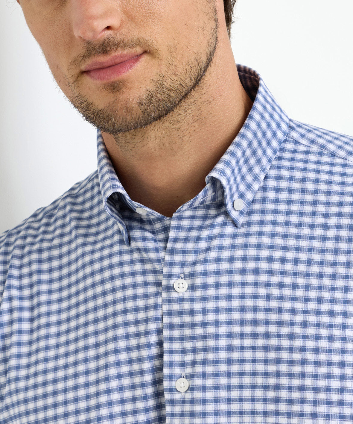 Peter Millar Lewis Performance Long Sleeve Twill Sport Shirt, Men's Big & Tall