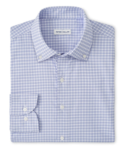 Peter Millar Phillip Performance Long Sleeve Twill Sport Shirt, Men's Big & Tall