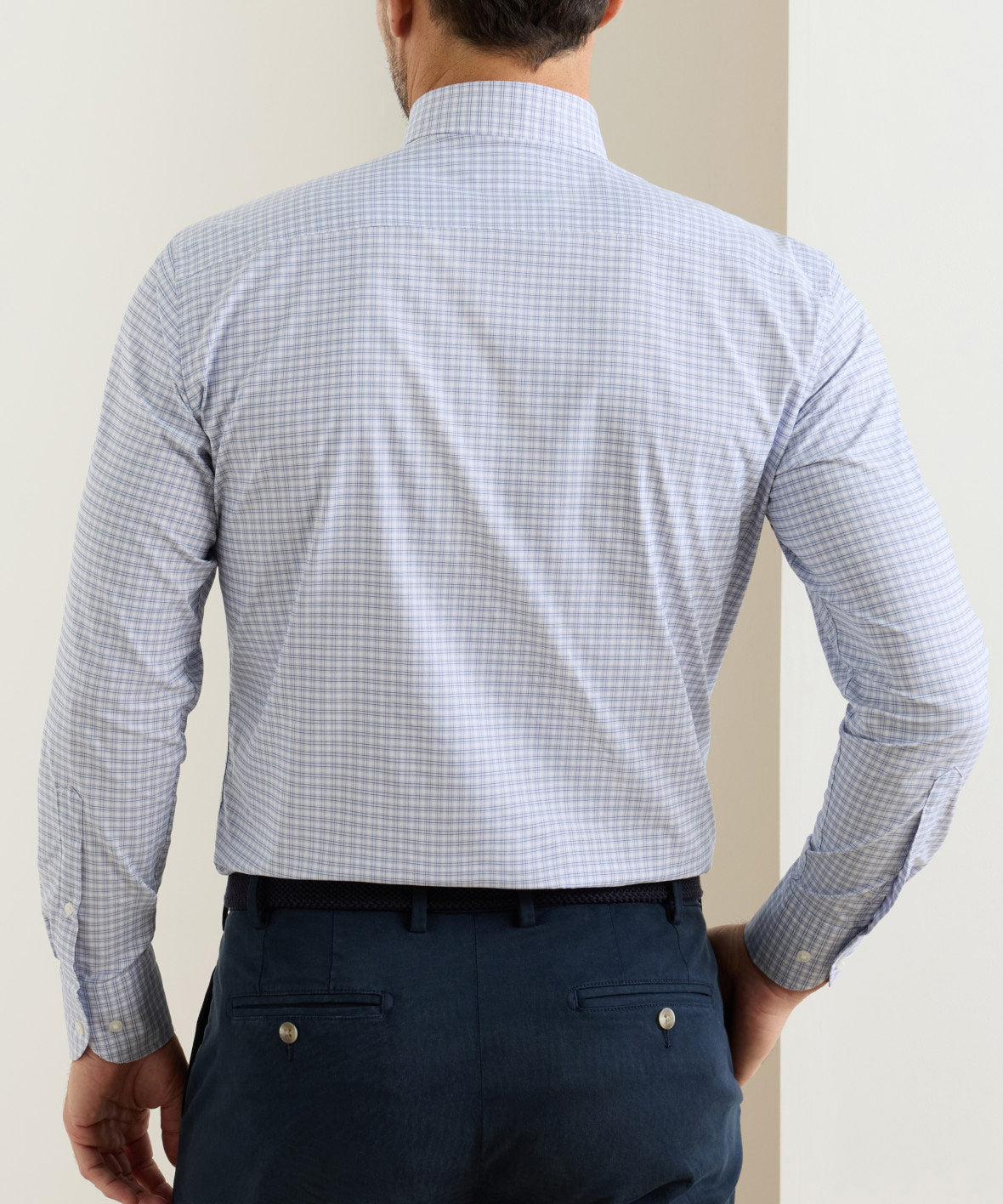 Peter Millar Phillip Performance Long Sleeve Twill Sport Shirt, Men's Big & Tall