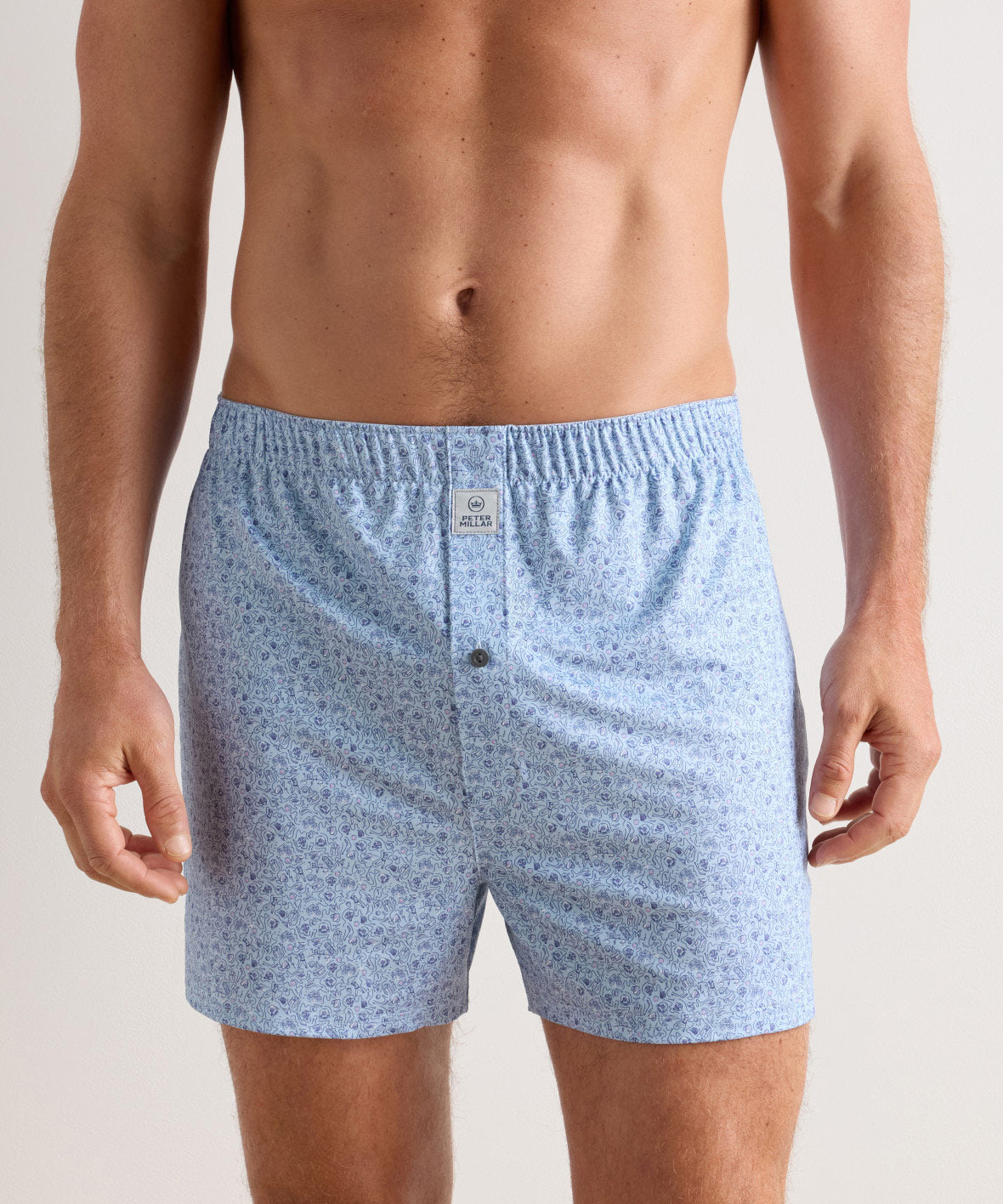 Peter Millar Parker Performance Print Boxer, Men's Big & Tall