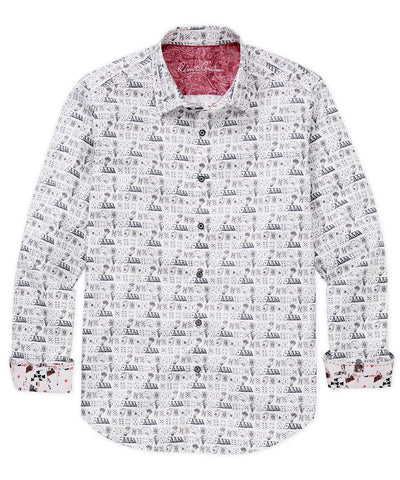 Robert Graham Long Sleeve 52 Pick Up Sport Shirt, Men's Big & Tall