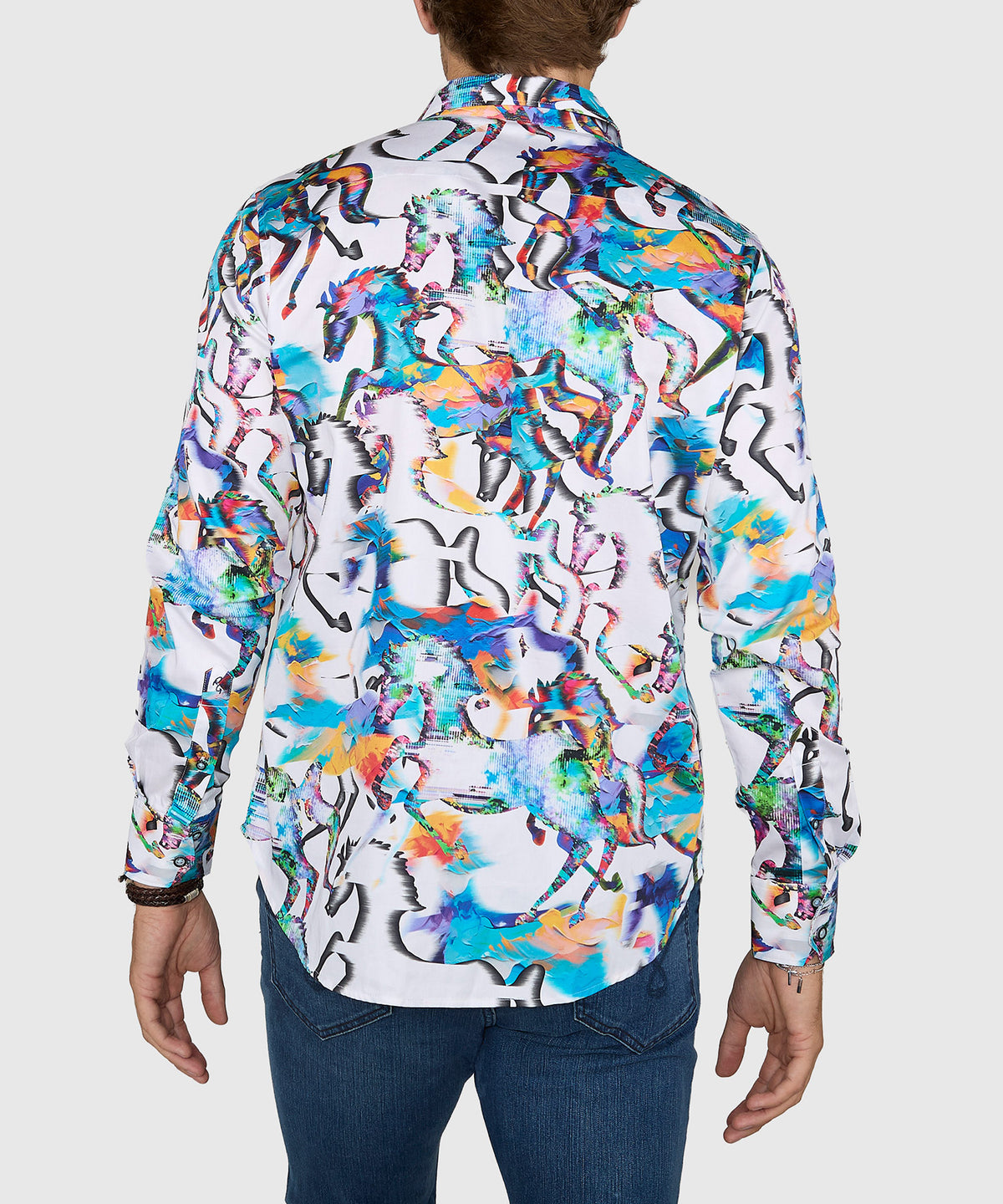Robert Graham Long Sleeve Mane Event Sport Shirt, Men's Big & Tall