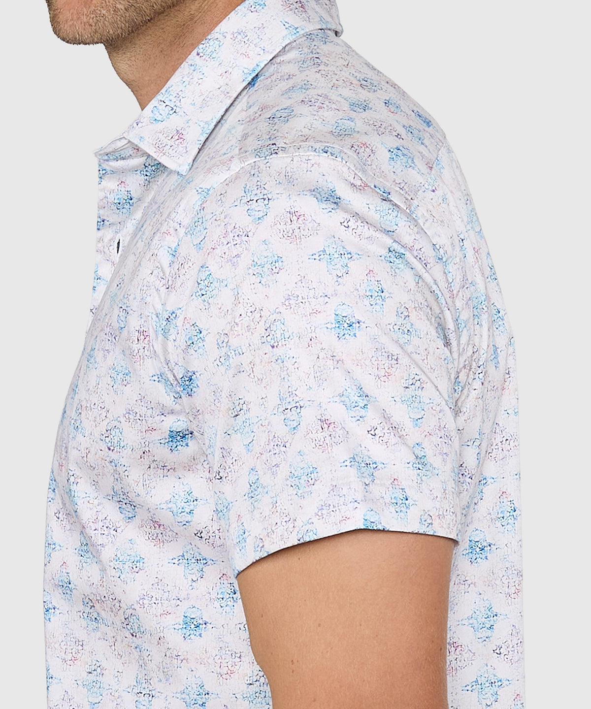 Robert Graham Short Sleeve Greatorex Sport Shirt, Men's Big & Tall