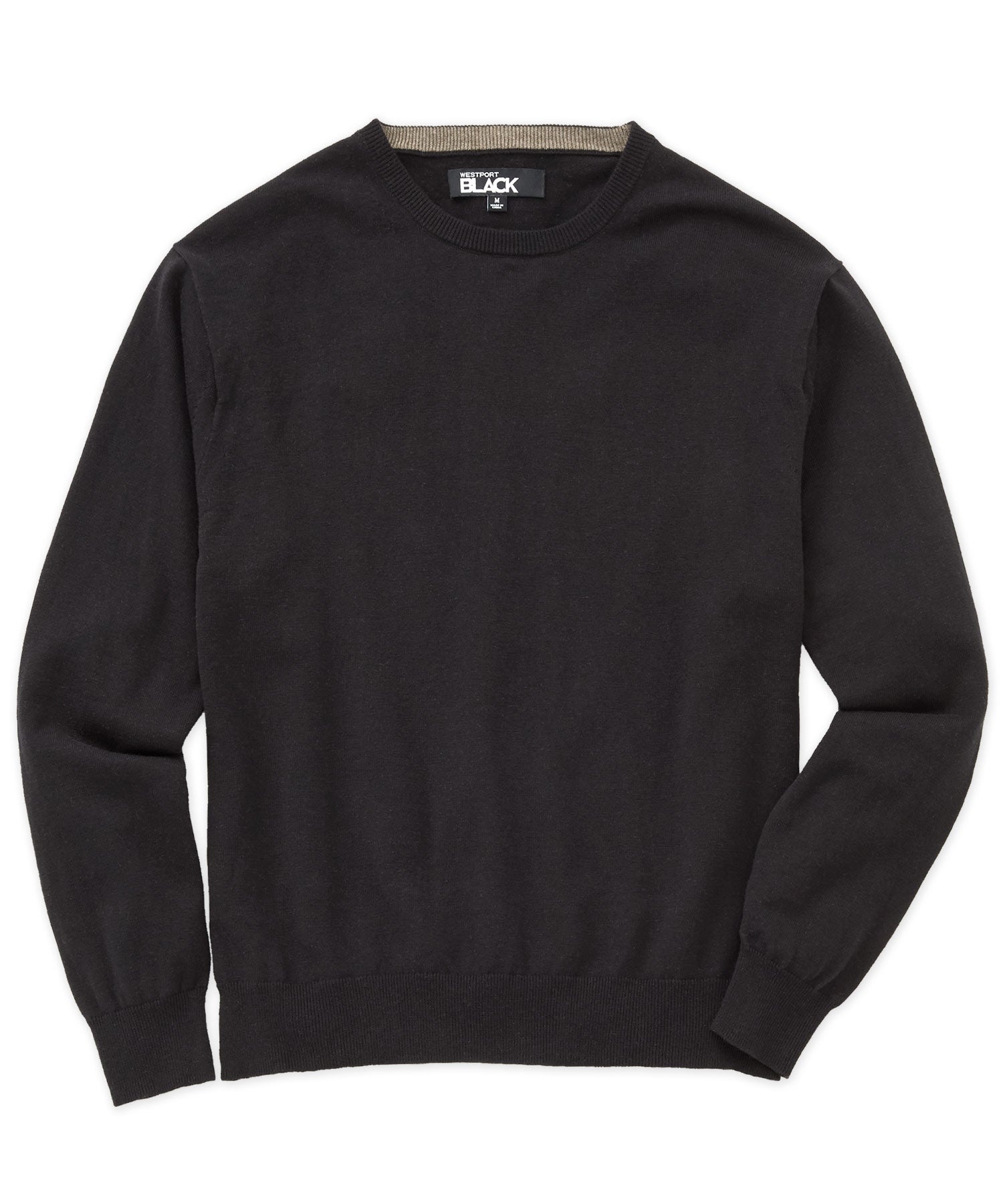 Westport Black Summer Saltwater Crew Pullover