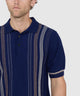 Westport Black Short Sleeve Cortina Retro Polo