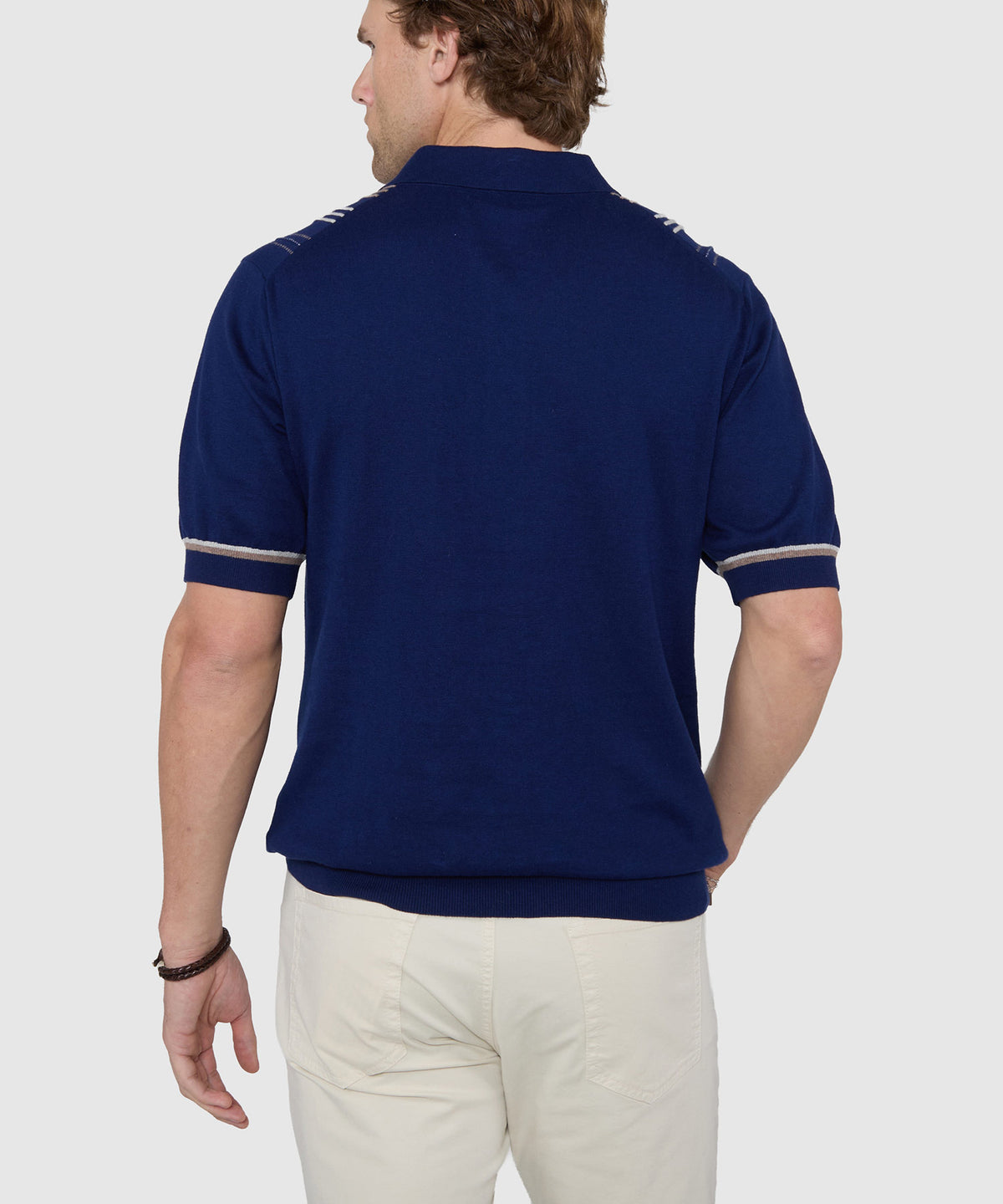 Westport Black Short Sleeve Cortina Retro Polo, Men's Big & Tall