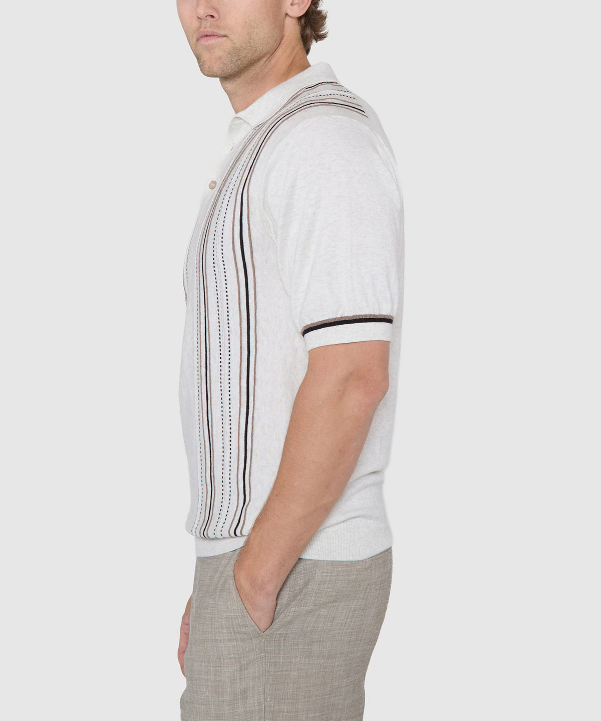 Westport Black Short Sleeve Sarto Retro Polo, Men's Big & Tall