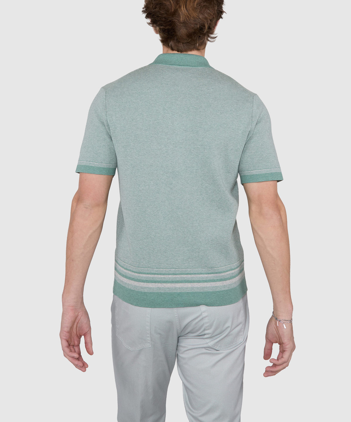 Westport Black Short Sleeve Bennett Button Front Polo, Men's Big & Tall