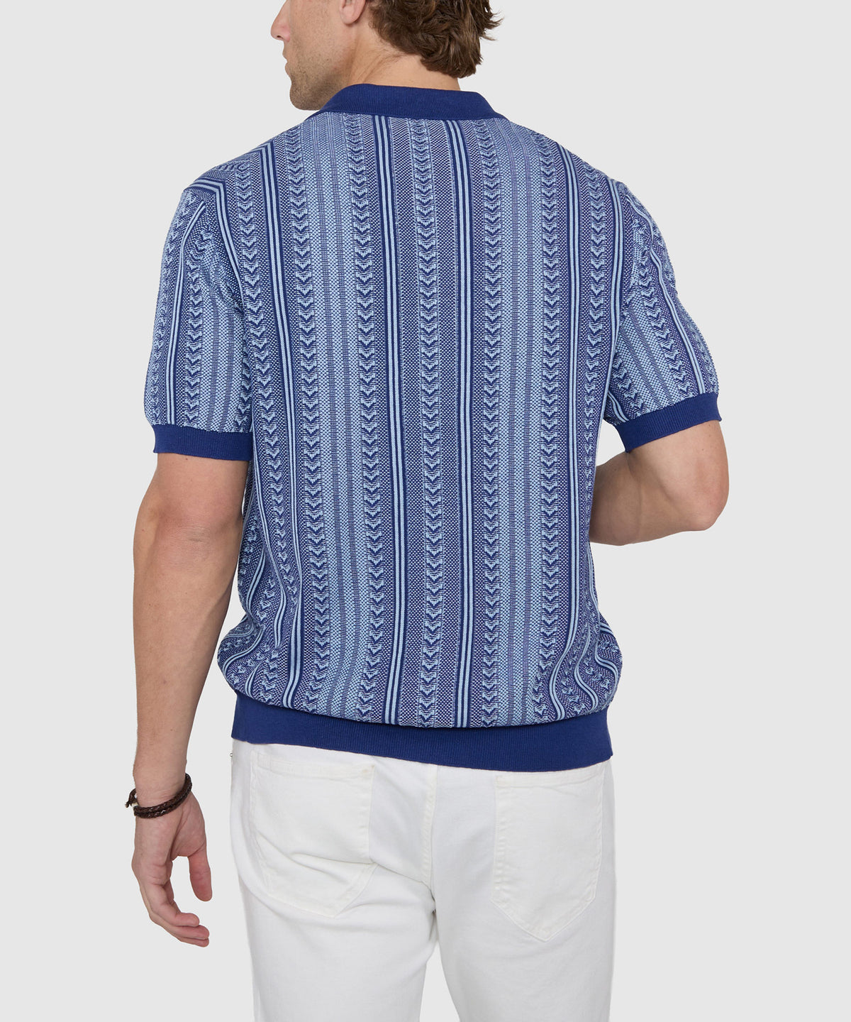 Westport Black Short Sleeve Damone Button Front Polo, Men's Big & Tall