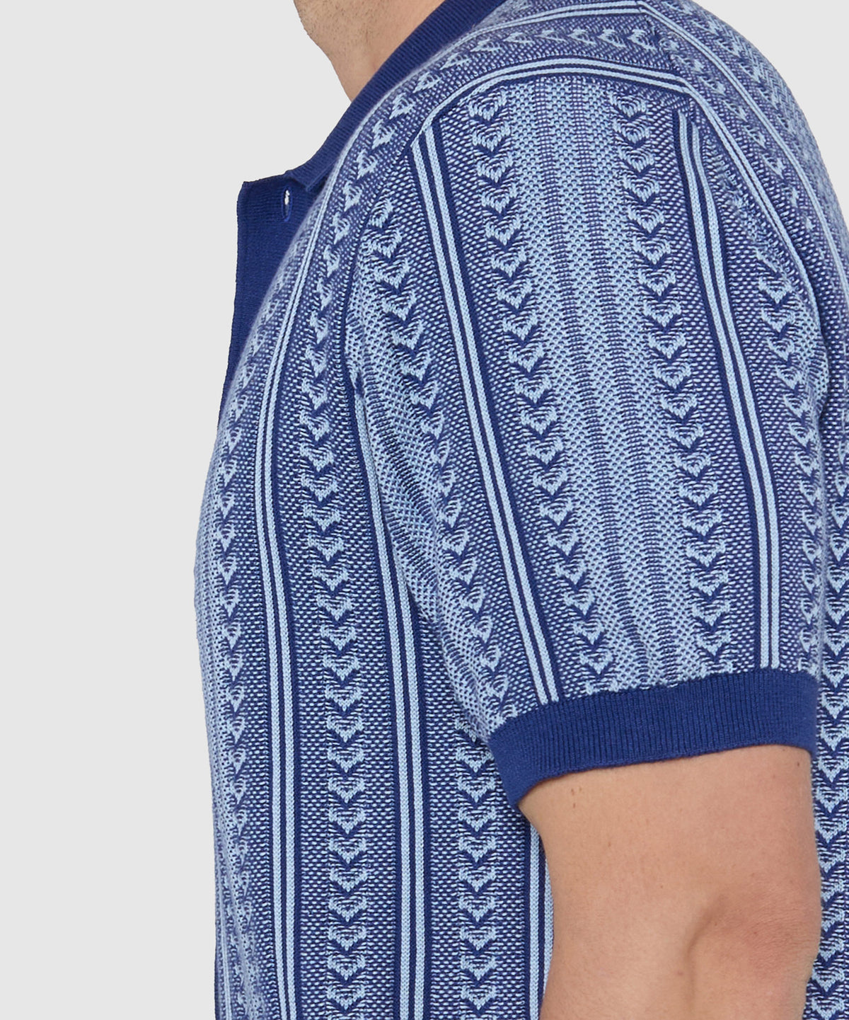 Westport Black Short Sleeve Damone Button Front Polo, Men's Big & Tall