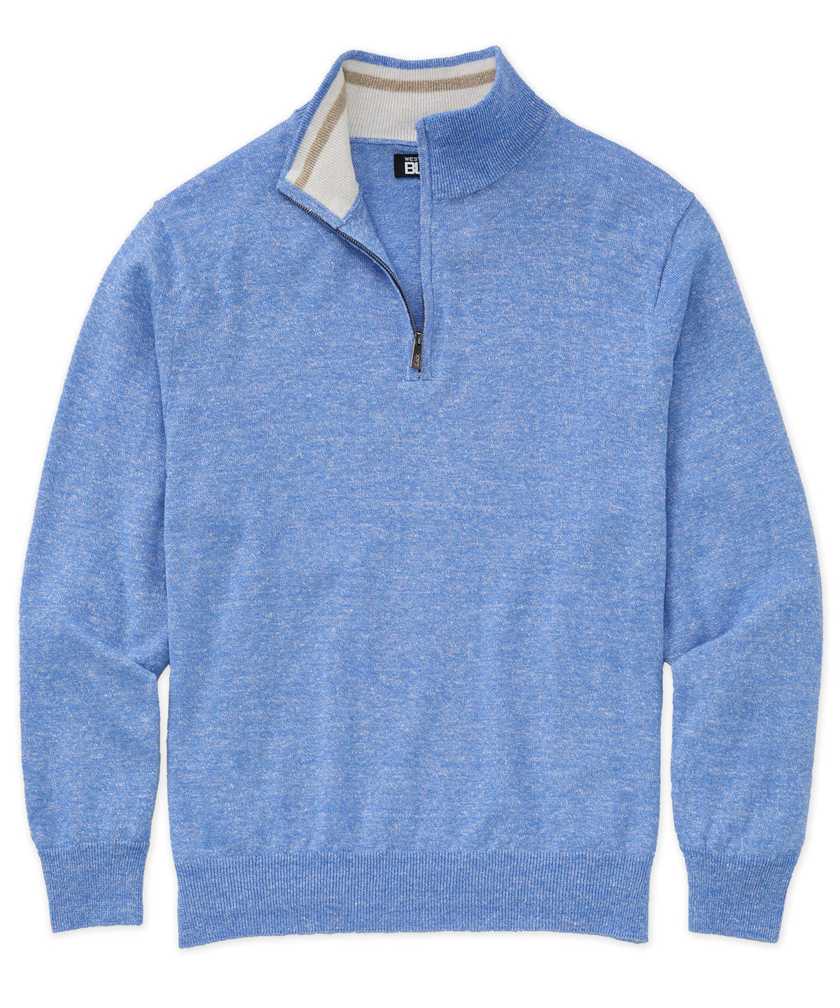 Westport Black Kingston Quarter-Zip Pullover, Men's Big & Tall