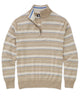 Westport Black Kingston Stripe Quarter-Zip Pullover