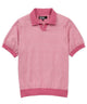 Westport Black Short Sleeve Crooner Birdseye Johnny Collar Polo