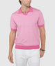 Westport Black Short Sleeve Crooner Birdseye Johnny Collar Polo