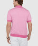 Westport Black Short Sleeve Crooner Birdseye Johnny Collar Polo