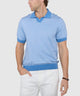 Westport Black Short Sleeve Crooner Birdseye Johnny Collar Polo