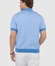 Westport Black Short Sleeve Crooner Birdseye Johnny Collar Polo