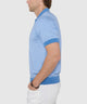 Westport Black Short Sleeve Crooner Birdseye Johnny Collar Polo