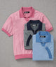 Westport Black Short Sleeve Crooner Birdseye Johnny Collar Polo