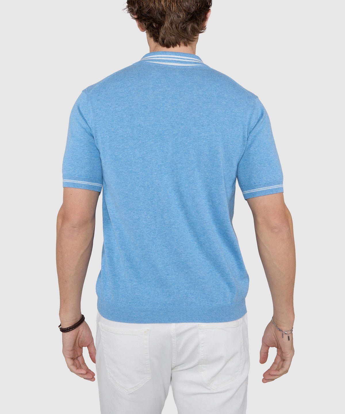 Westport Black Short Sleeve 'The Retro II' Zip Polo, Men's Big & Tall