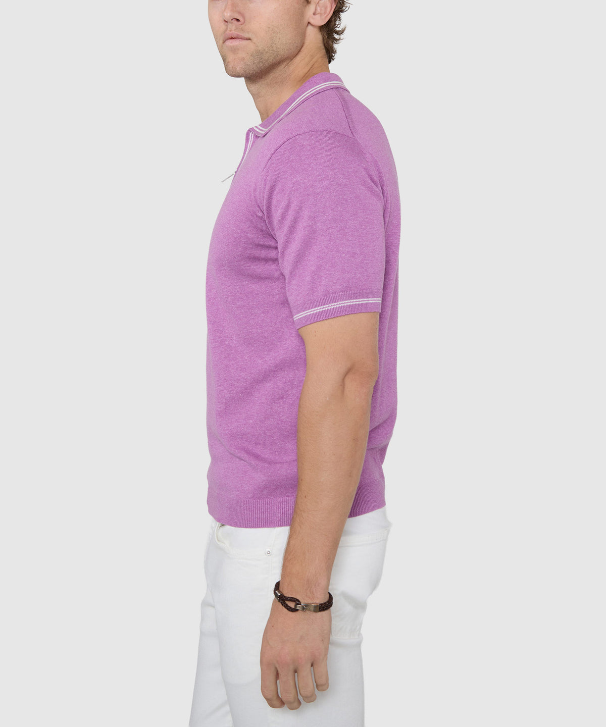 Westport Black Short Sleeve 'The Retro II' Zip Polo, Men's Big & Tall