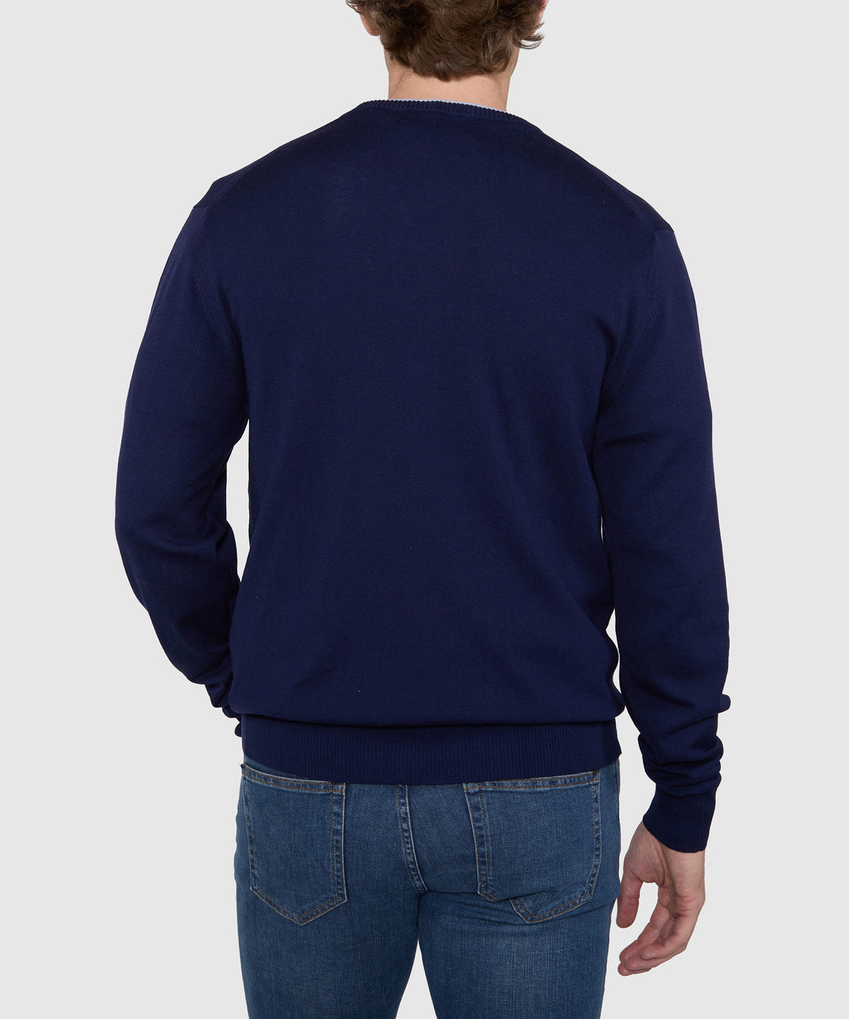 Westport Black Marabella V-Neck Sweater, Men's Big & Tall