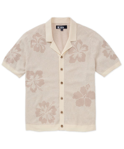 Westport Black Short Sleeve Davis Resort Cabana, Men's Big & Tall