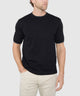 Westport Black Short Sleeve Retro Roulle Crew
