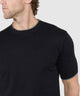 Westport Black Short Sleeve Retro Roulle Crew