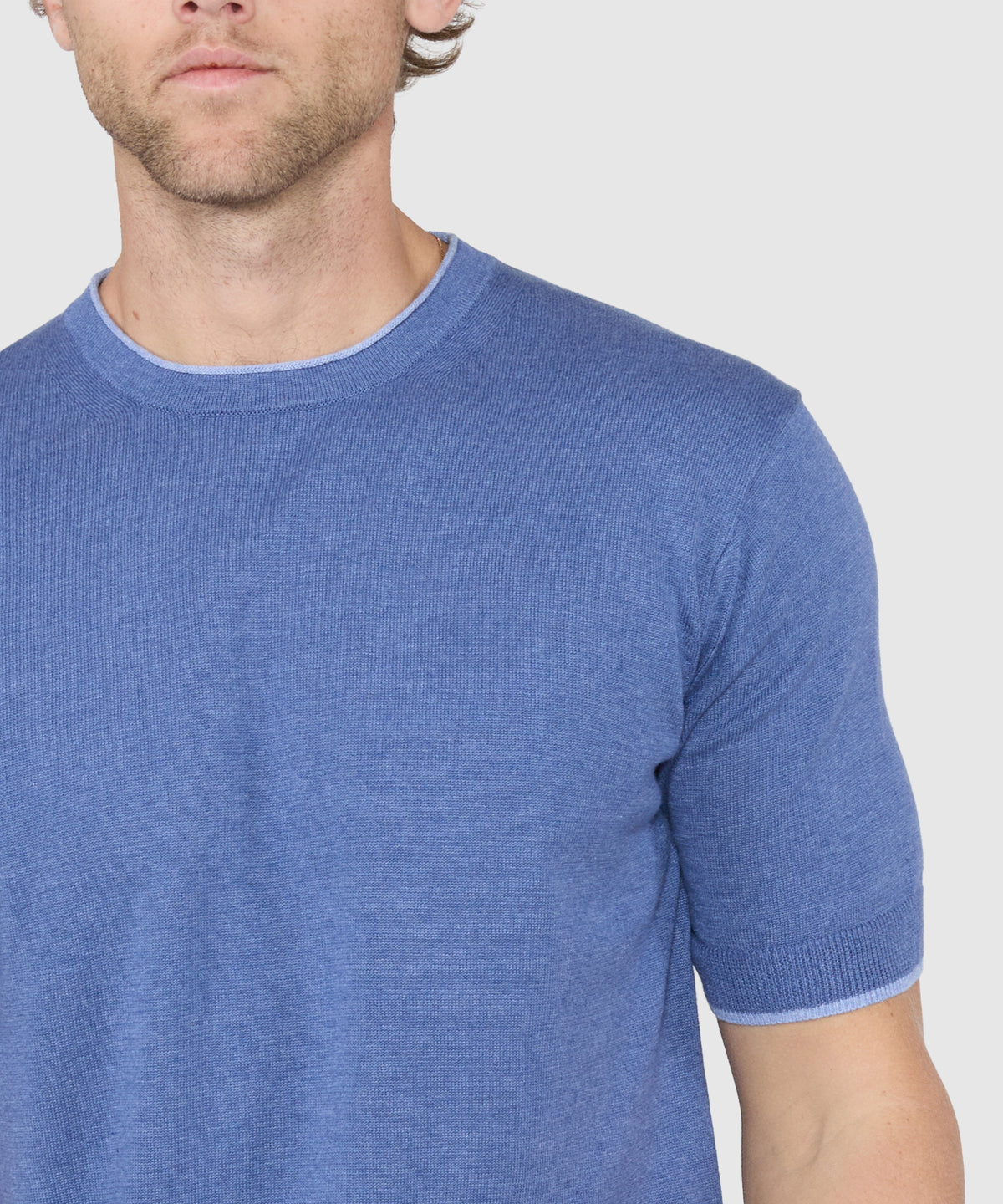 Westport Black Short Sleeve Retro Roulle Crew, Men's Big & Tall