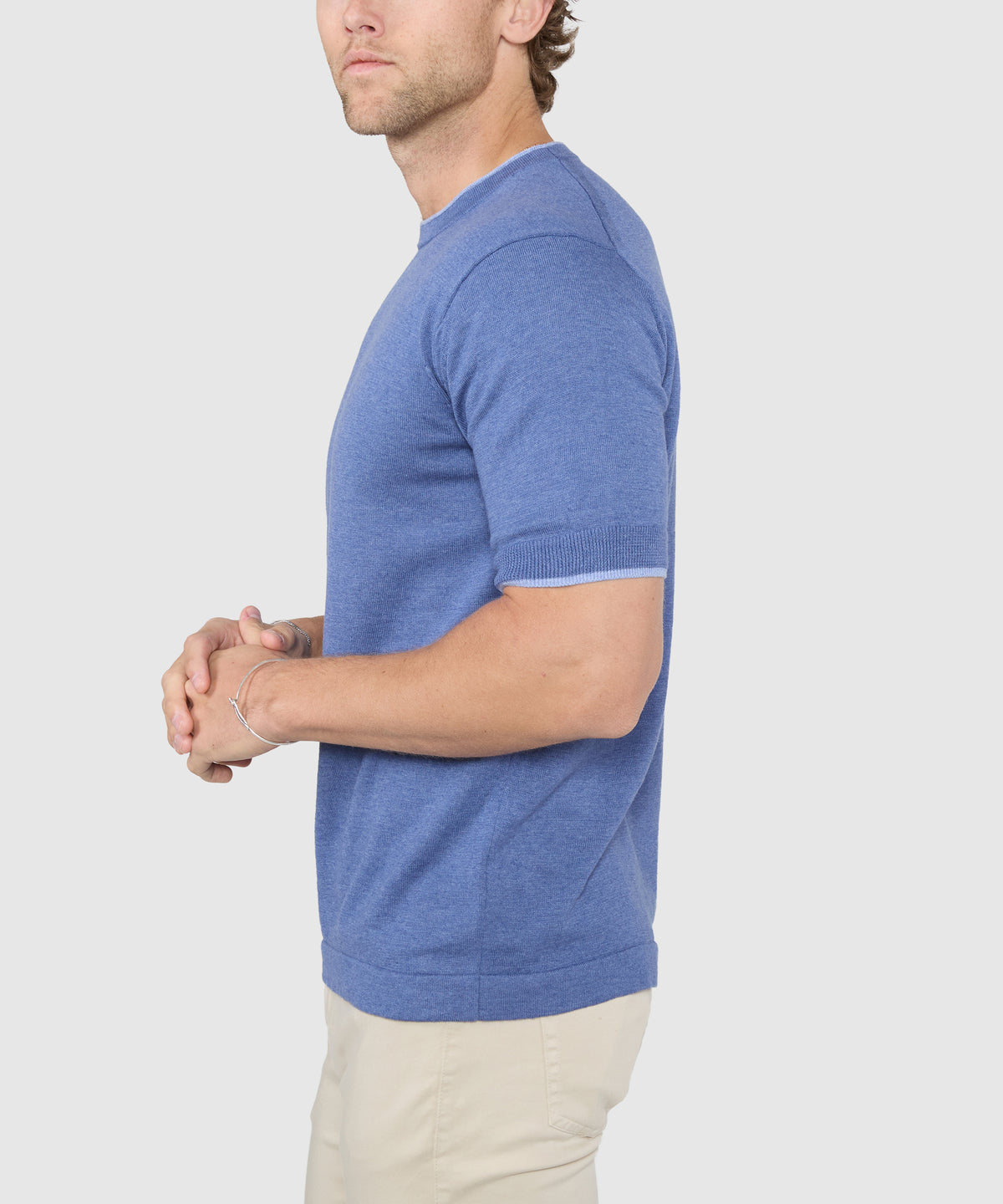 Westport Black Short Sleeve Retro Roulle Crew, Men's Big & Tall