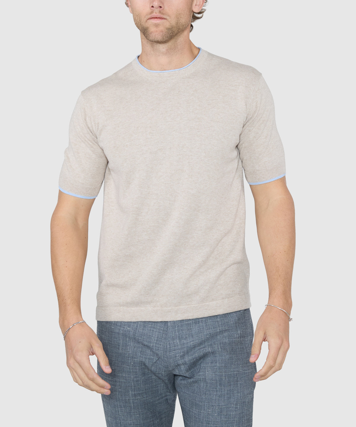 Westport Black Short Sleeve Retro Roulle Crew, Men's Big & Tall