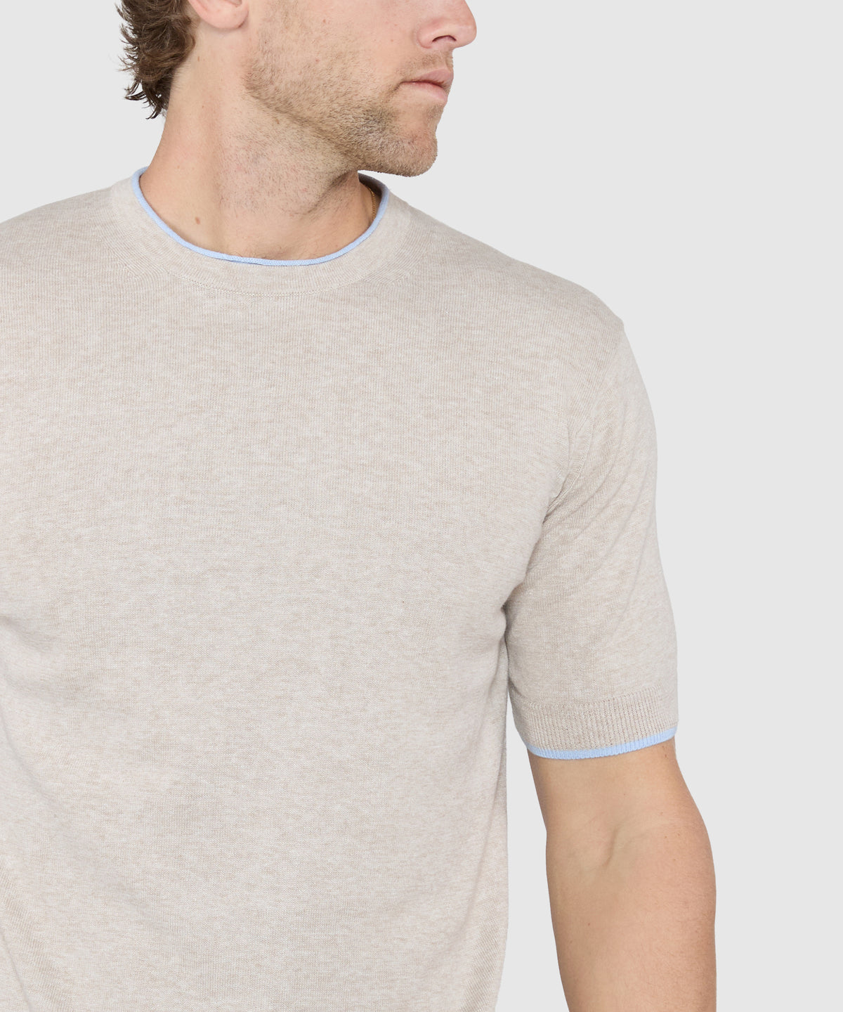 Westport Black Short Sleeve Retro Roulle Crew, Men's Big & Tall