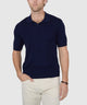 Westport Black Short Sleeve Portofino Johnny Collar Polo