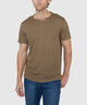 Westport Black Bellmont Short Sleeve V-Notch Linen Crew